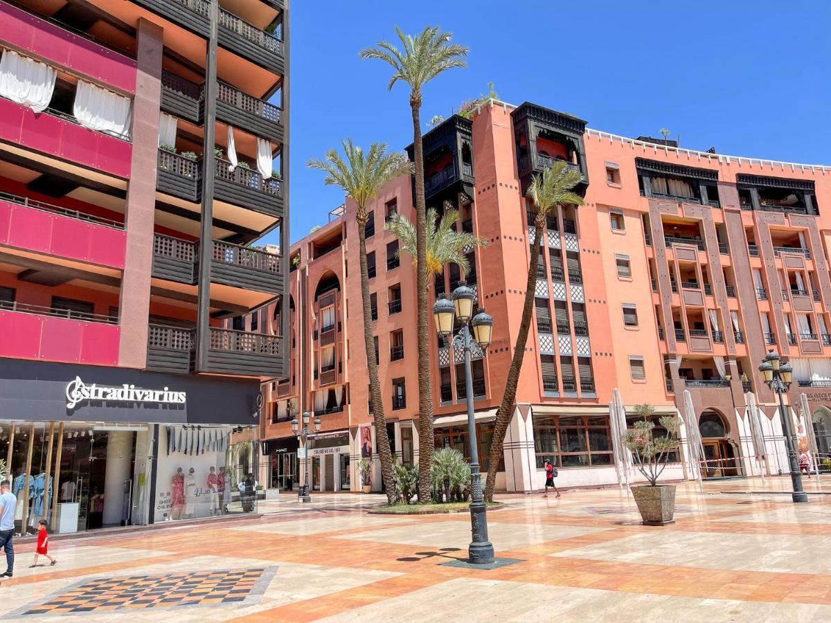 Appartement Haut Standing Gueliz Plaza Avec Vue Marrakesh Ngoại thất bức ảnh